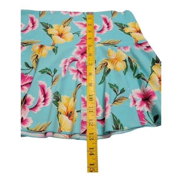 Y2K Victoria's Secret Floral Skirt‎ Swim Cover-up Small Pink Blue Resortwear - Picture 3 of 12